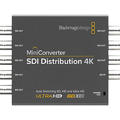Сплитер Blackmagic Mini Converter SDI Distribution 4K c адаптером питания