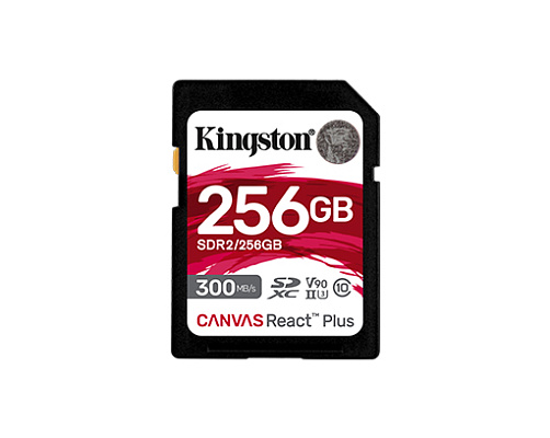 Карта памяти SDXC Kingston Canvas React Plus UHS-II 256 ГБ