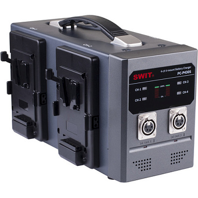 Зарядное устройство для аккумуляторов V-Mount (Swit PC-P430S 4 поста 3А)