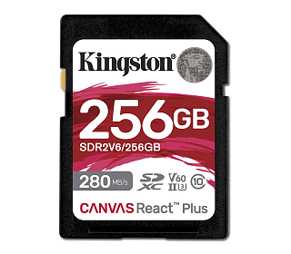 Карта памяти SDXC Kingston Canvas React Plus