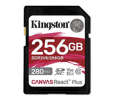 Карта памяти SDXC Kingston Canvas React Plus