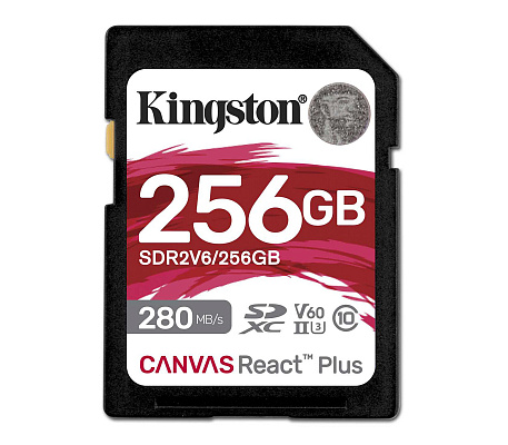 Карта памяти SDXC Kingston Canvas React Plus