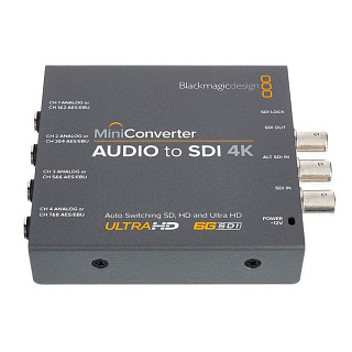 Конвертер Blackmagic Design Audio to SDI 4K Mini Converter с адаптером