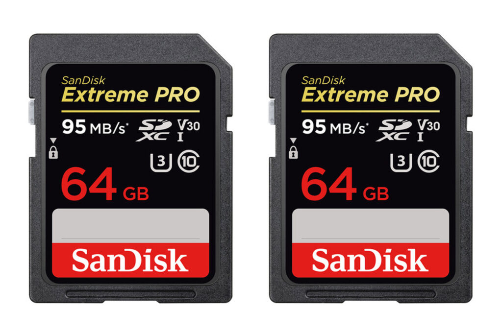 Карта памяти SDXC Sandisk Extreme PRO (UHS-I; V30; 64GB; W90MB/s) 