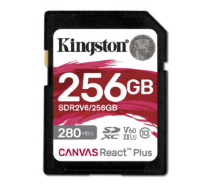 Карта памяти SDXC Kingston Canvas React Plus (V60; 256gb; 280MB/s)
