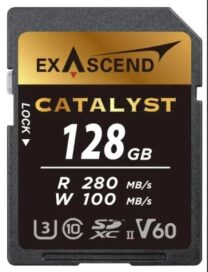 Карта памяти SDXC Exascend Catalyst (V60; 128gb; W 100MB/s)