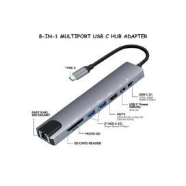 Хаб (раветвитель) Type-c to HDTV 8 in 1