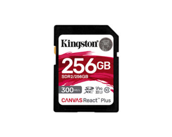 Карта памяти SDXC Kingston Canvas React Plus (V90; 256gb; 300MB/s)