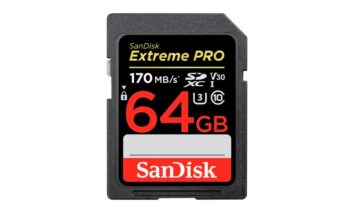 Карта памяти SDXC Sandisk Extreme PRO (V30; 64GB; W 170MB/s)